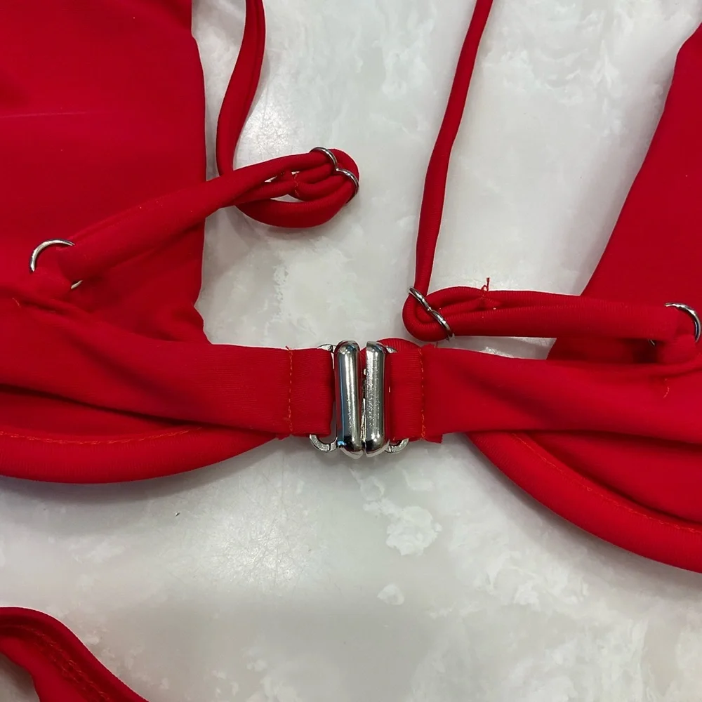 Bikini Two Piece, Red, Size M, NWOT, Removable Top Insert - Picture 10 of 16